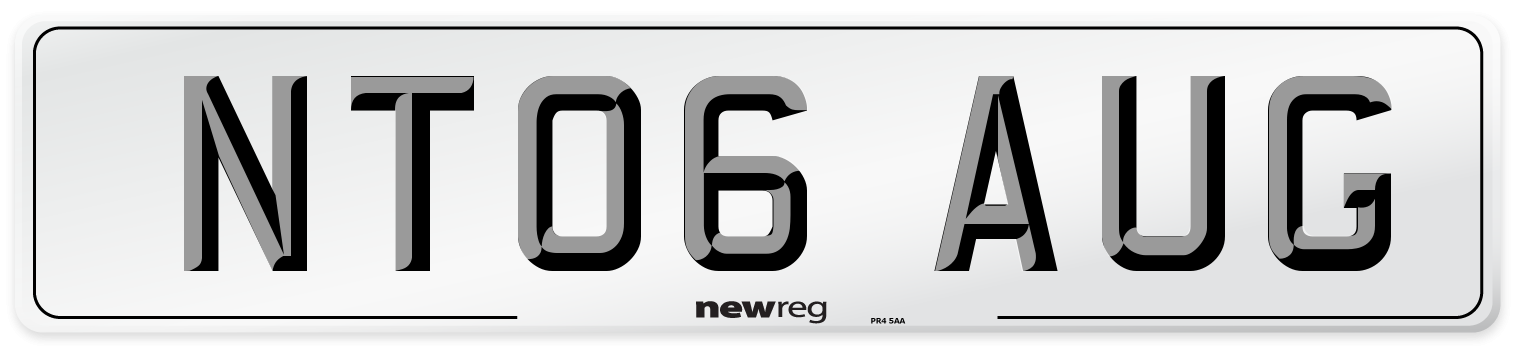 NT06 AUG Number Plate from New Reg